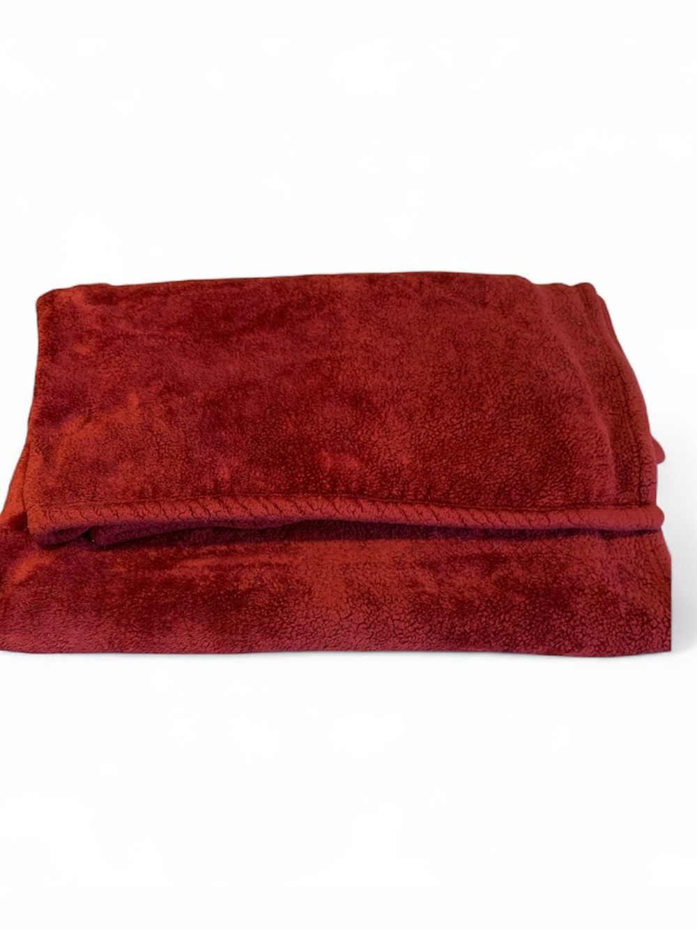 Charter Club Red plush fleece Blanket throw bedding holiday Christmas accent!